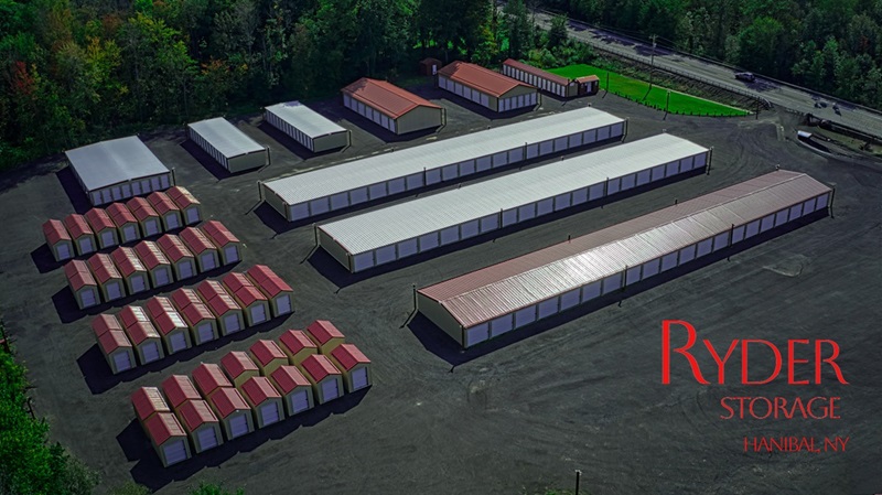Aerial view of the Ryder Storage facility in Hannibal, NY